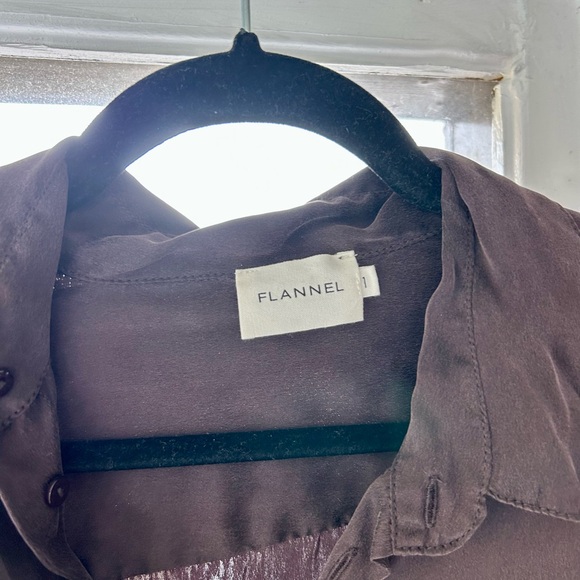 Silk Brown Women's Top - Picture 4 of 5